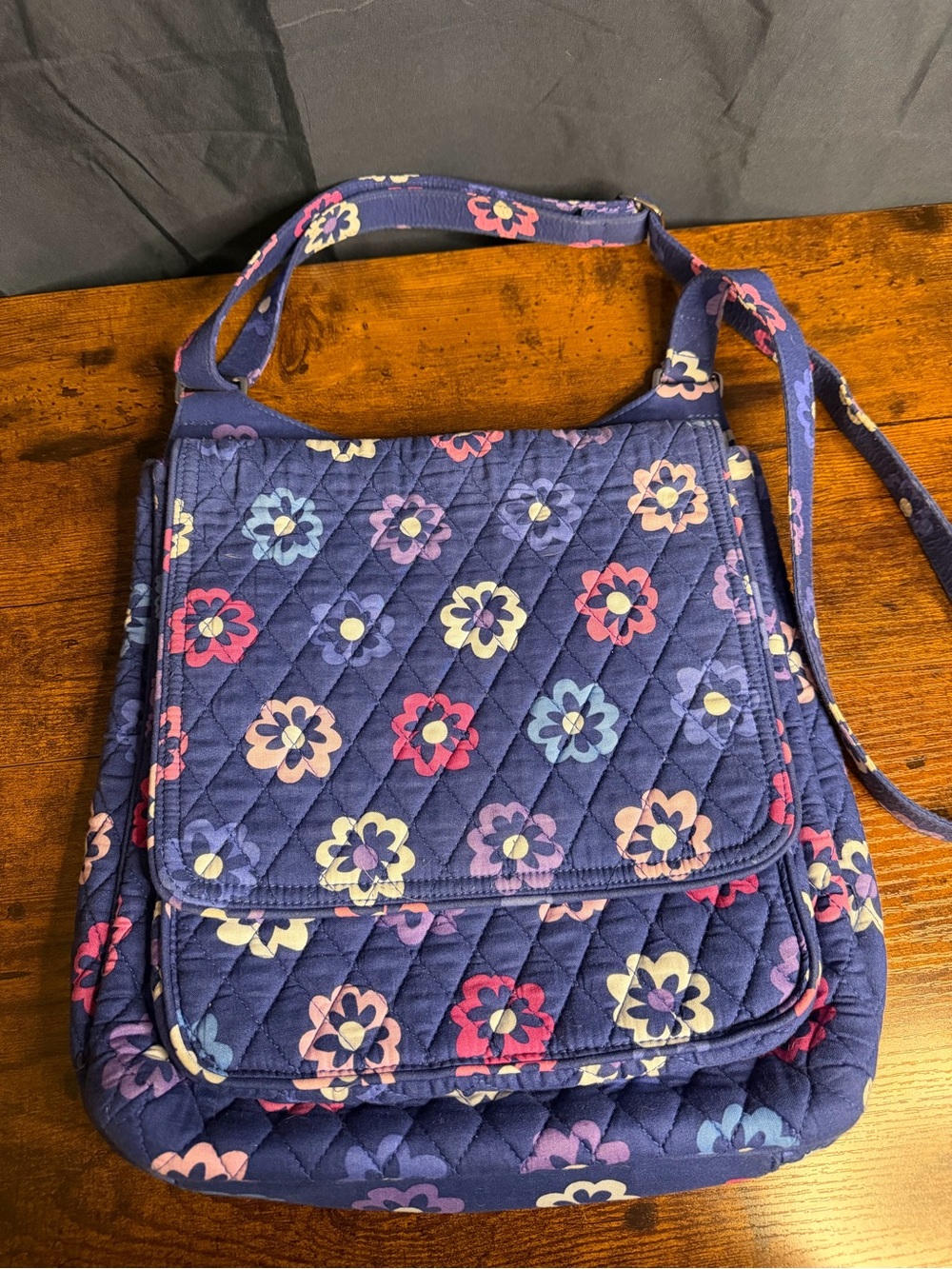 Vera Bradley Floral Purple Crossbody Bag